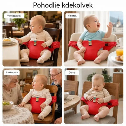 👶 Nepostrádateľný produkt na kŕmenie detí na cestách! Bezpečnostný pás pre prenosnú detskú stoličku, pripravený na použitie jedným kliknutím, s ochranou proti pádu! ✨🎒
