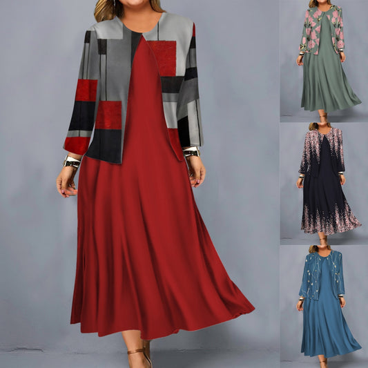 👗🎀[S-3XL] 2025 nova cvjetna haljina kratka jakna modno ležerno odijelo