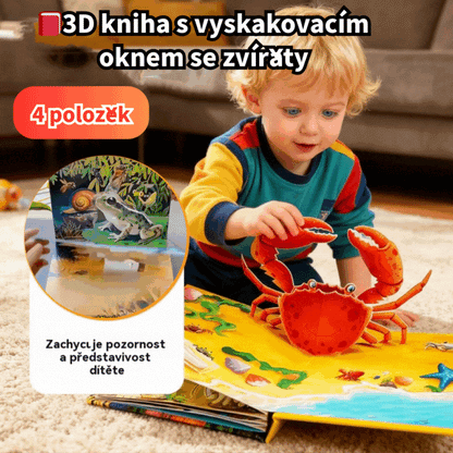 【kúpte si jeden, jeden dostanete zadarmo】2-dielna 🎁🎁 3D kniha so zvieratkami