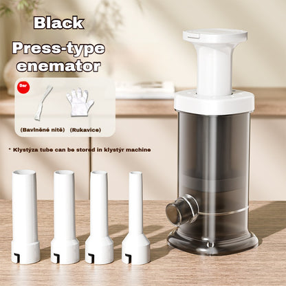 🌭 【Nový model 2025】Domácí ruční plnička klobás – snadná obsluha, šetří námahu, plnění za sekundu!