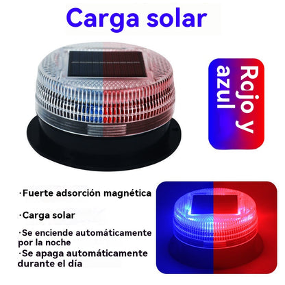 🔥Compra 1 y llévate 1 gratis🔥🚨☀️Linterna solar para coche, linterna impermeable para bloqueo de carreteras, para aparcamiento nocturno.