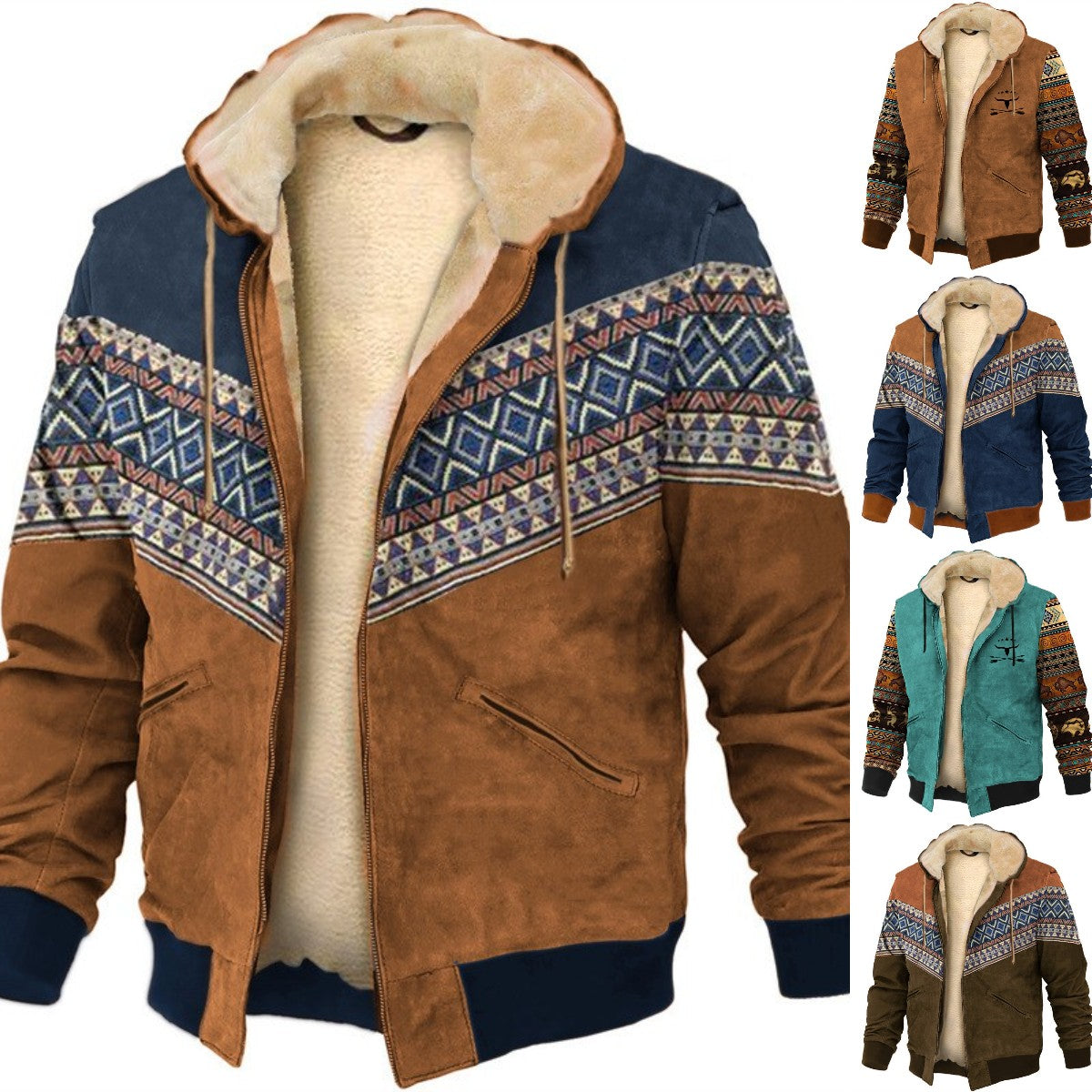 【S-4XL】🔥Pánska ležérna jeseň a zima plus hrubý zamatový kabát a teplá mikina z jahňacej vlny