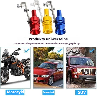 【Kup 1, otrzymaj 1 gratis】【Tylko 44,5 zł za sztukę】Gwizdek wydechu z dźwiękiem turbo – trwały metal, efektowny wygląd
