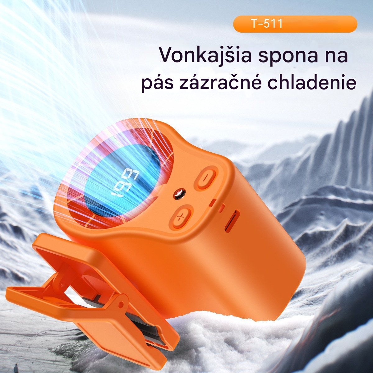 🔥Kúp 1 a 1 dostaneš zadarmo🔥Mini vysokorýchlostný ventilátor s klipom na pás, multifunkčná plynulá regulácia otáčok, stolný ventilátor s klipom.