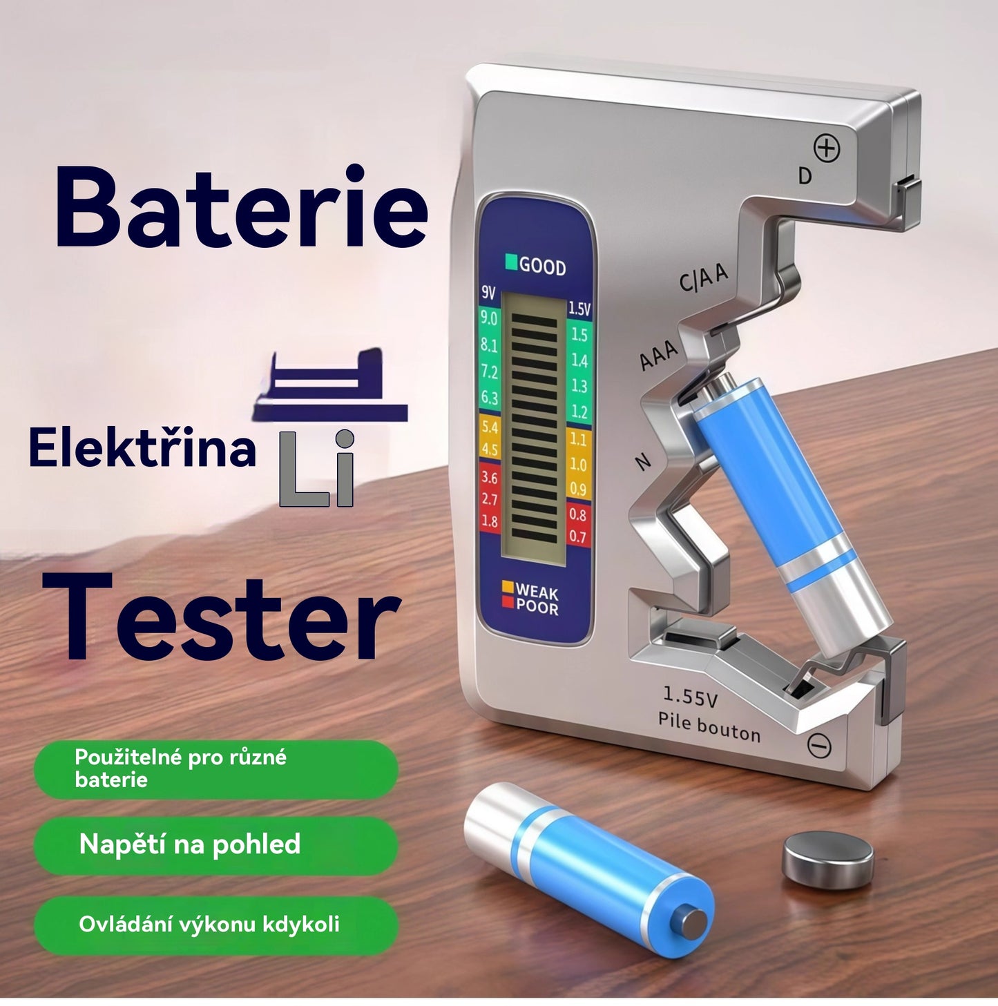 ⚡Testery baterií vám usnadní život