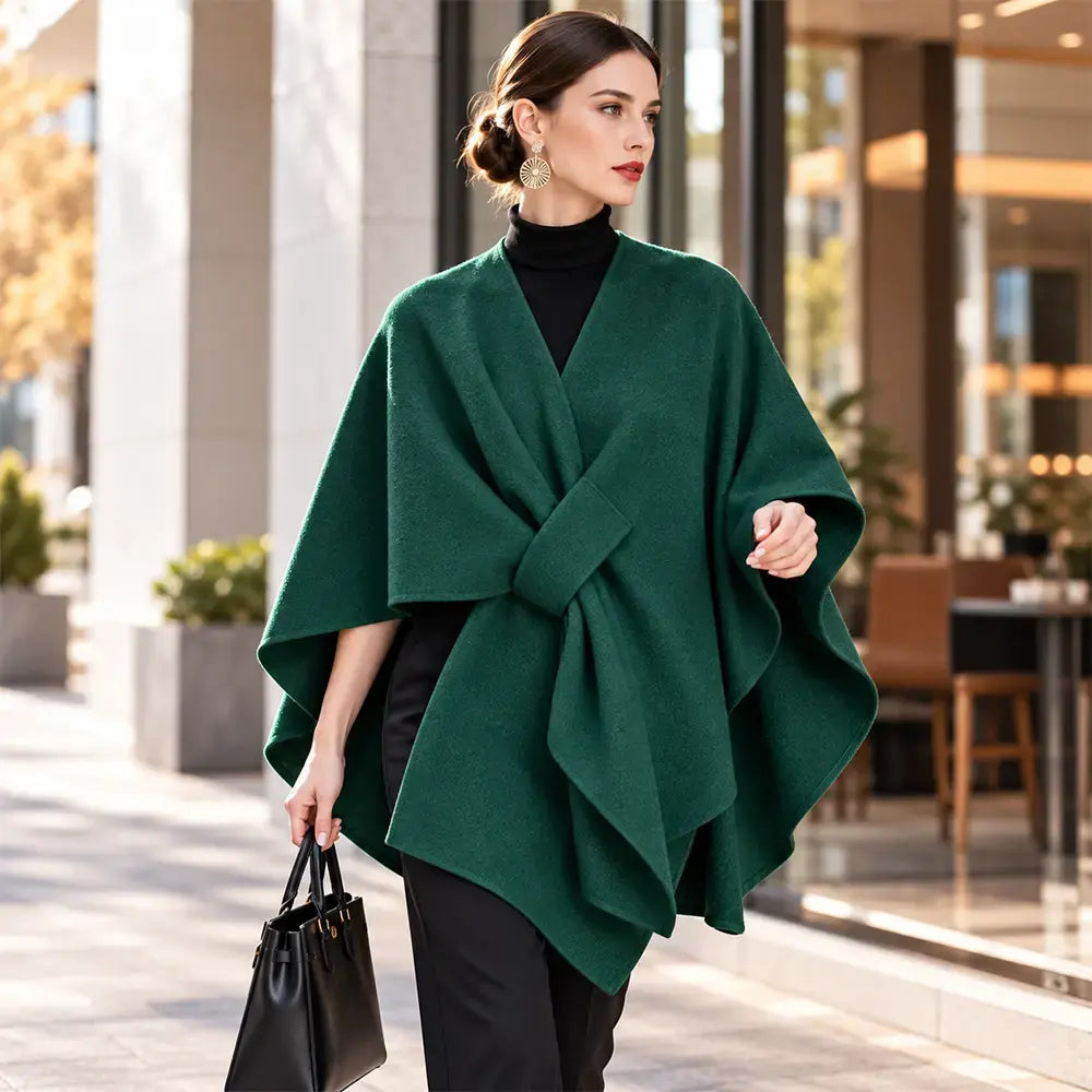 Nueva bufanda tipo chal multifuncional de mezcla de lana para otoño/invierno