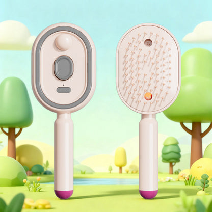 📢📢 ¡Oferta especial! ⏰ Peine eléctrico de masaje con pulverizador de aire y aceites esenciales, ideal para nutrir y rociar el cabello ✨🔥