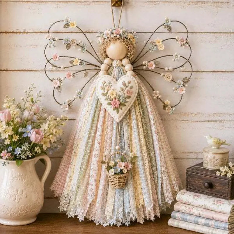🔥ÚLTIMO DÍA 50% DE DESCUENTO - Kit DIY para colgar tela de ángel - Cose una pequeña bendición que perdurará para siempre