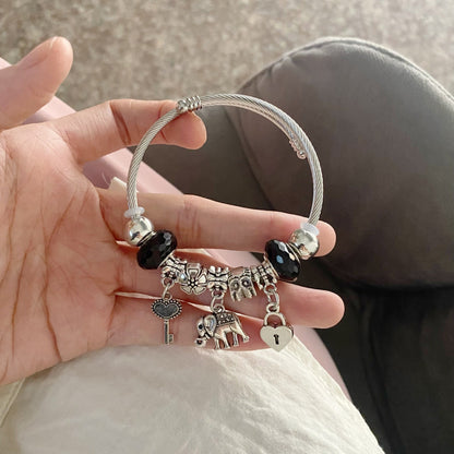 【Oferta por tiempo limitado】 💖✨Pulsera ajustable atrapasueños de plata 925