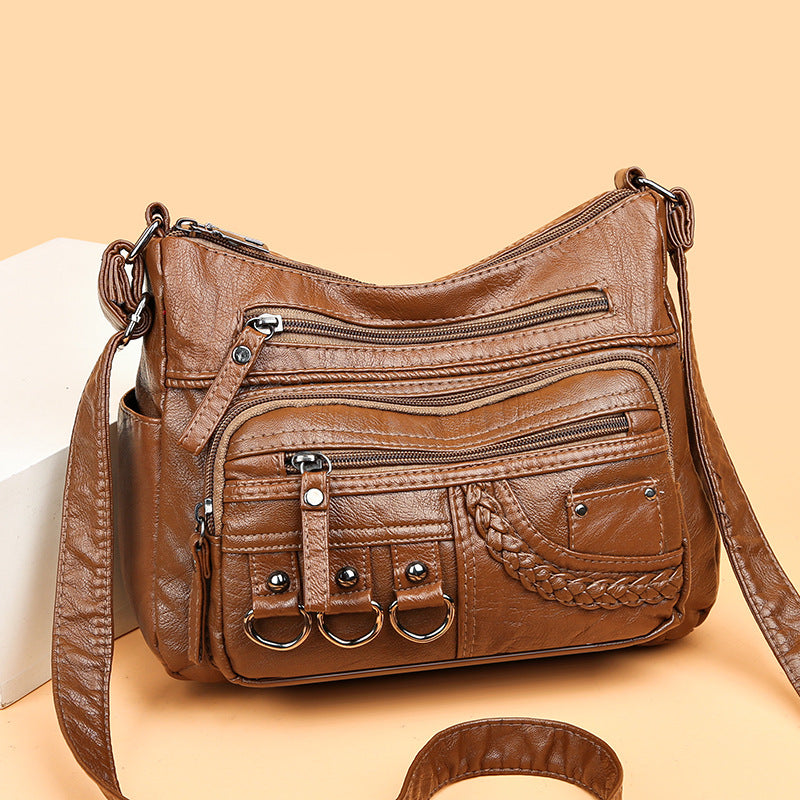 💥👜2025 nowa torba na ramię / crossbody z miękkiej skóry o dużej pojemności