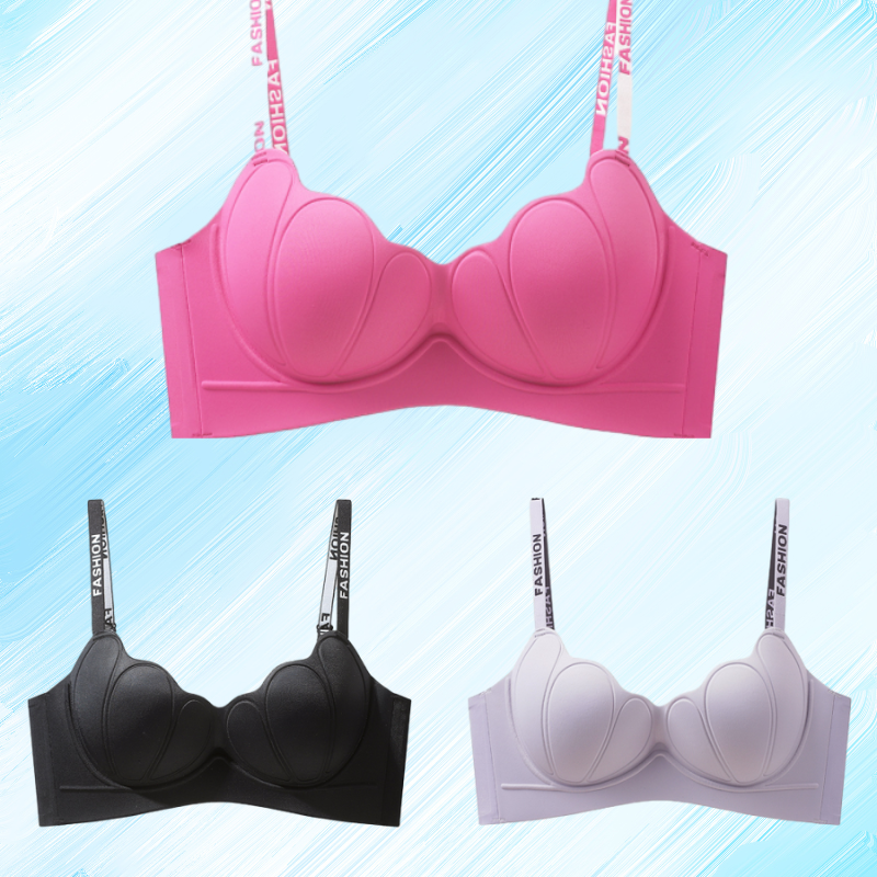 😍【Pack de 3】Sujetador sin aros para mujer, cómodo y sin costuras ❤️【40-85 kg】