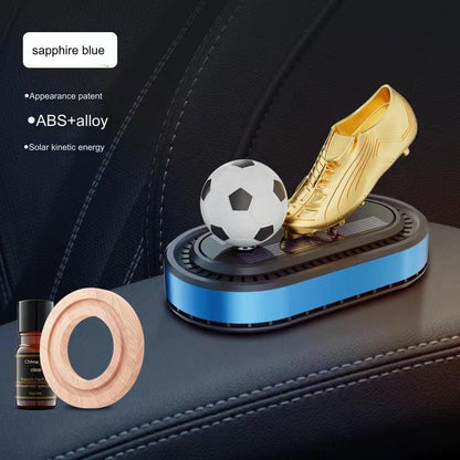 🔥🔥🚗【Časovo obmedzená ponuka】【Obmedzené množstvo】Nový aromaterapeutický prístroj do auta, solárny rotačný aromaterapeutický prístroj na futbalovú loptu, parfum do auta