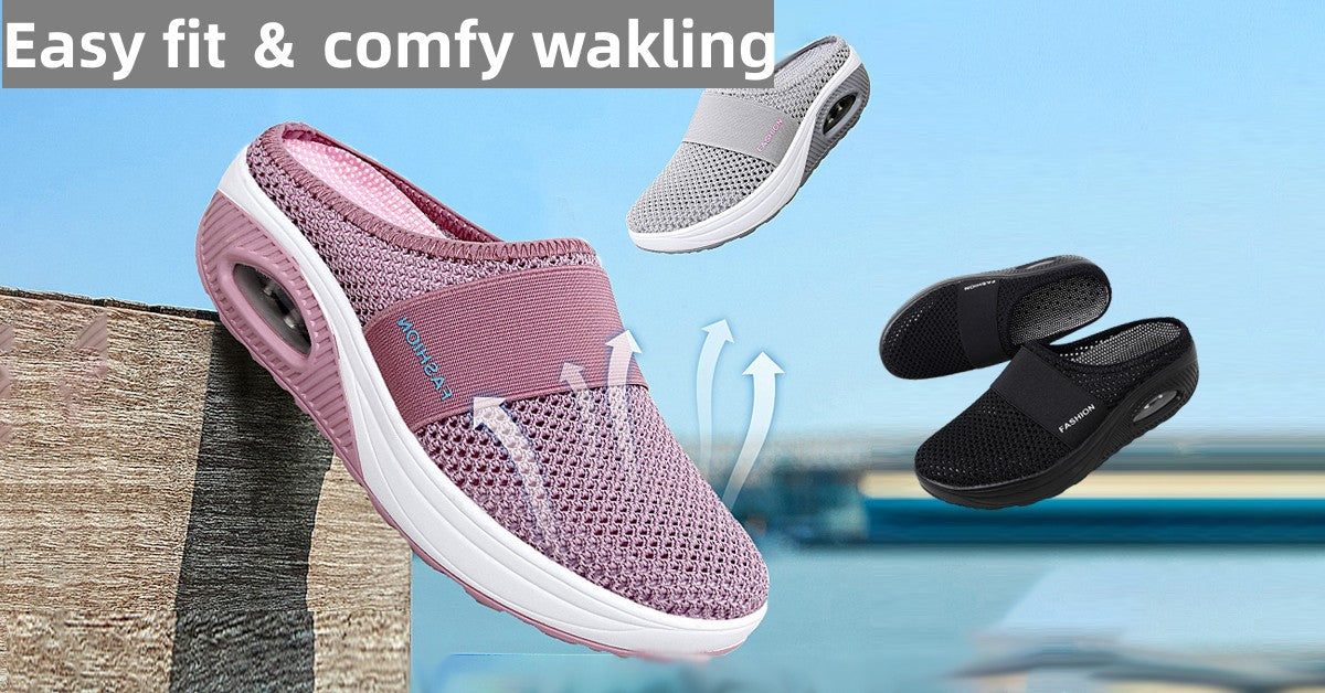 👡🛒【Novi proizvod po sniženoj cijeni】💖🎁【Veličine 35-43】Tenisice od šupljih mreža s zračnim jastučićima i visokom elastičnošću za neumorno hodanje iz 2026.
