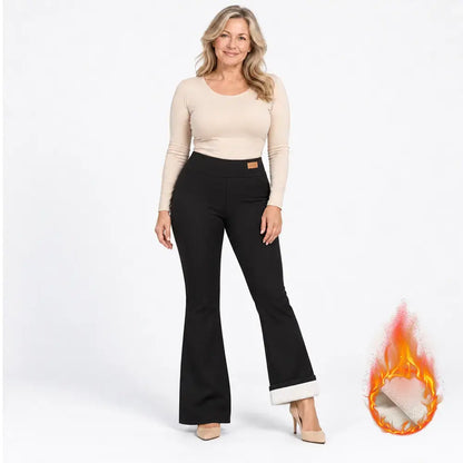 🔥 Tus pantalones de corte recto con forro de borreguillo: ¡calidez y estilo en una sola prenda!