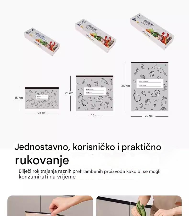 🔥🔥Ukupno 30 antibakterijskih aluminijskih vrećica, vrlo jednostavne za korištenje, za očuvanje svježine