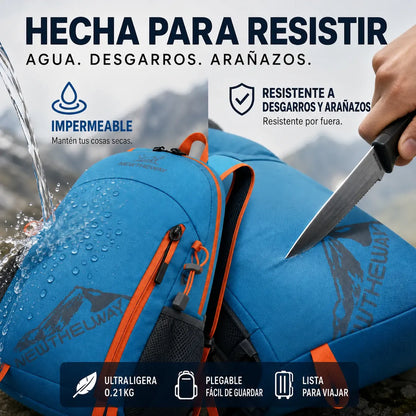 🌄 Mochila de camping plegable e impermeable