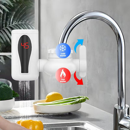 ⚡🚰Nowy natryskowy kran do wody z natychmiastowym ogrzewaniem na kuchnię, szybkie ogrzewanie w 3 sekundy, bez instalacji, domowy elektryczny kran do wody