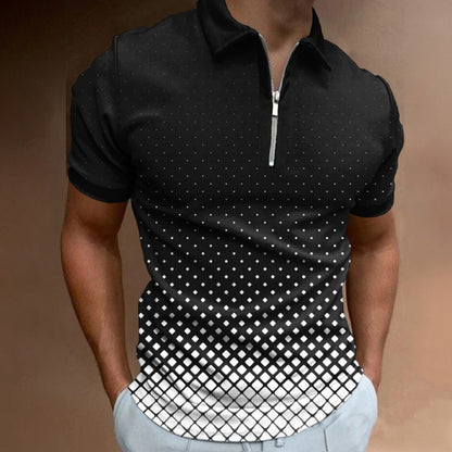 🌿【S-3XL】Tricou polo bărbătesc cu fermoar, nou, de vară, 2025 3916529 