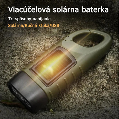 ⚡Solárne svietidlo s manuálnym nabíjaním – prenosný generátor ideálny pre núdzové situácie a dobrodružstvá!