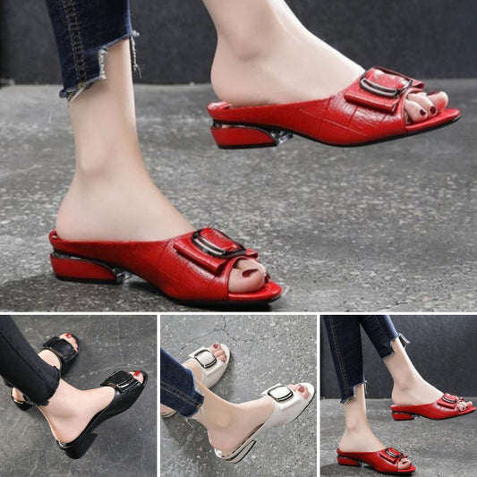💕【35-41】Sandale cu toc înalt pentru femei, la modă universală, vara 2025 