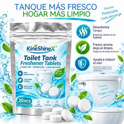 【Compra 1 y llévate otro gratis】2 paquetes🚽Pastillas para limpiar y eliminar olores del tanque del inodoro