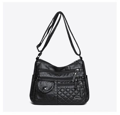 🔥Último día⏰50% de descuento👜Bolso de cuero suave de gran capacidad y múltiples capas para mujer