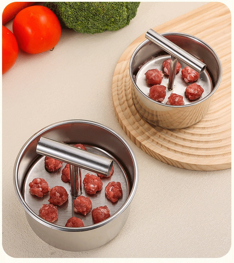 🥩🍖 Poenostavite delo v kuhinji – manj truda pri pripravi mesnih kroglic, 304 nerjavno jeklo – zasnovano za varno in dolgotrajno uporabo