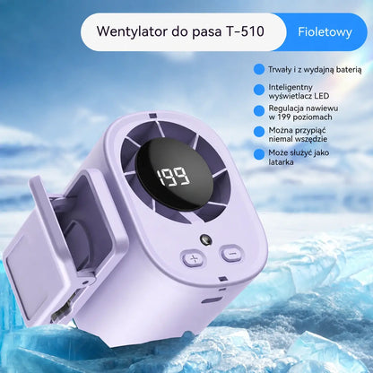 🌀❄Nowy wentylator USB o dużej pojemności z cyfrowym wyświetlaczem LED, do montażu w samochodzie i użytku na zewnątrz
