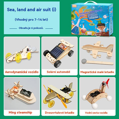 🔥【✨Un conjunto de 6 experimentos】Juguetes de ingeniería creativos hechos a mano