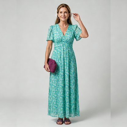 【S-3XL】Elis – Vestido largo y vaporoso con estampado floral