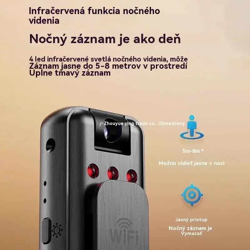 🔥【1 kus 23 €】⏳Kamera s vysokým rozlíšením, prenosný hrudný rekordér, profesionálna akčná kamera.