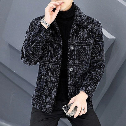 【💥Razprodaja】😎【M-4XL】🧥Modna moška jakna iz žameta in debele tkanine za jesen in zimo, topla in udobna