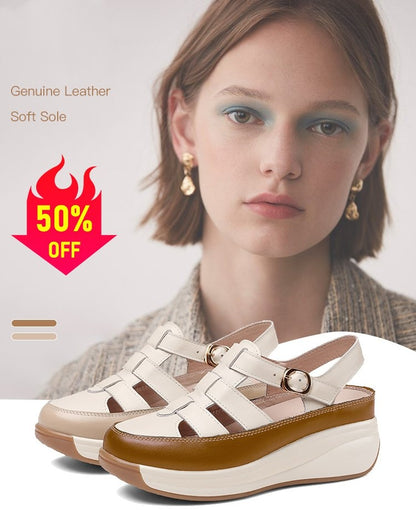 🎁✨【35-40】Sandale casual de vară pentru femei, stil nou 2025, talpă moale antiderapantă, vârf rotund care nu strânge picioarele, confortabile și respirabile 