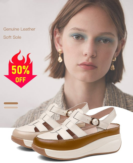 🎁✨【35-40】Sandale casual de vară pentru femei, stil nou 2025, talpă moale antiderapantă, vârf rotund care nu strânge picioarele, confortabile și respirabile 