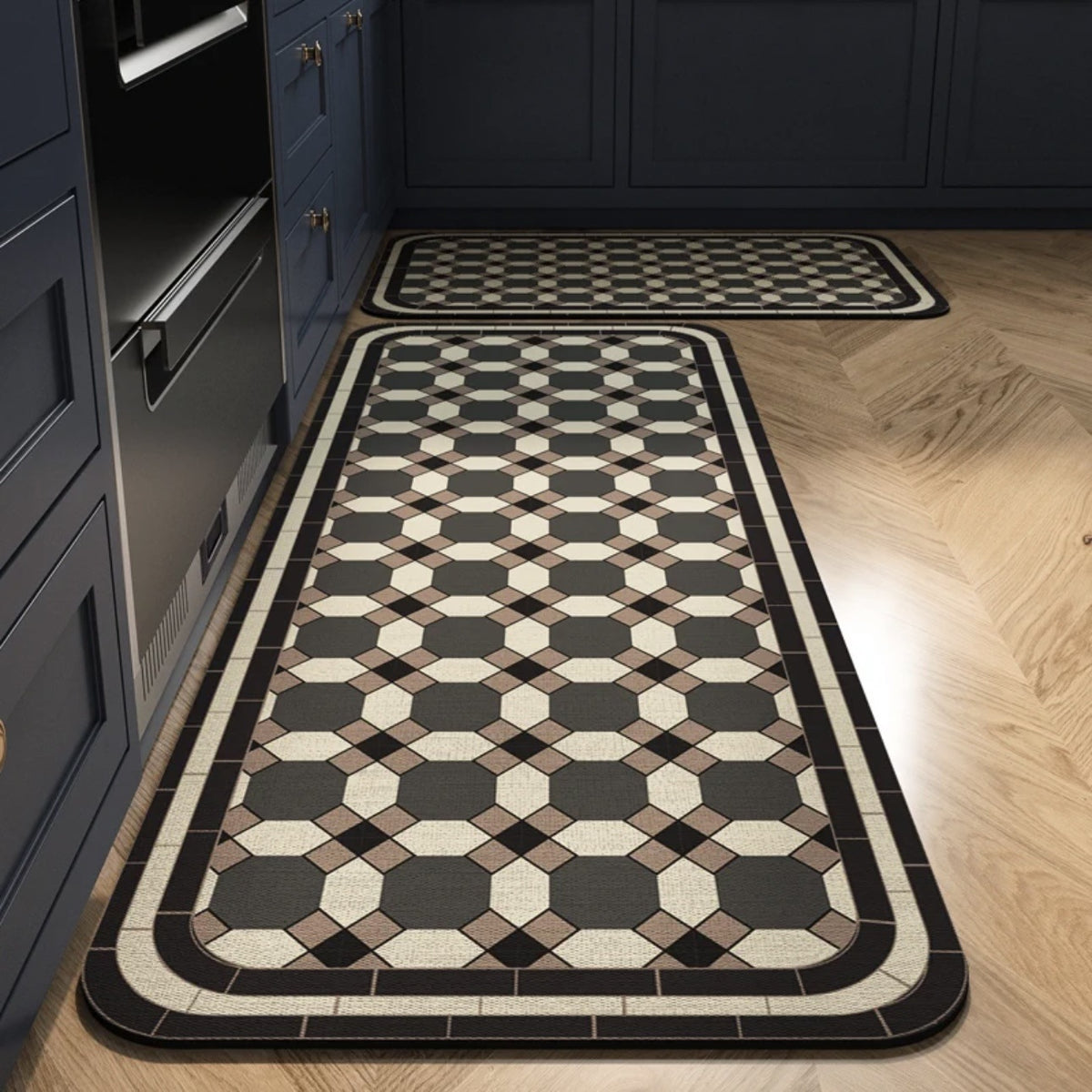 💥💥【se venden como pan caliente】【40*60+40*120cm】Alfombras de cocina y baño antideslizantes y muy absorbentes