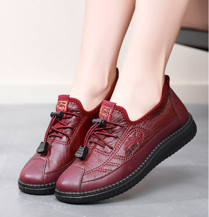 【35-41】Ženski mehki nedrseči usnjeni casual čevlji, udobni brez utrujenosti, modni in vsestranski