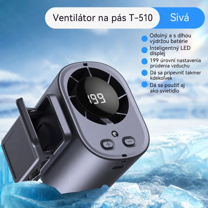 🌀❄Nový vysokokapacitný USB ventilátor s digitálnym LED displejom na montáž do auta a na vonkajšie použitie