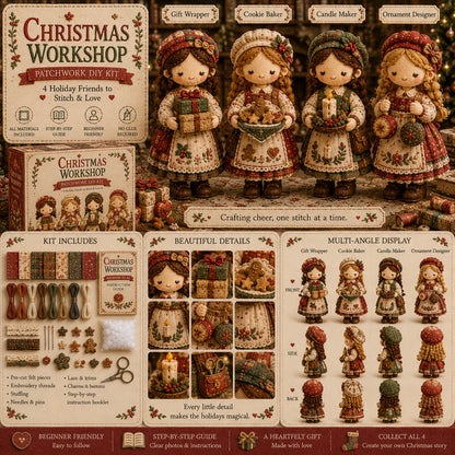 🎁Último día: ¡Disfruta de un 49% de descuento! 🧵 Kit de patchwork para armar en miniatura de la serie Garden Companions  en miniatura.