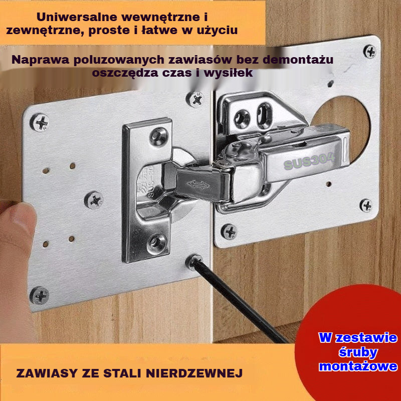 【10 sztuk】Płytka naprawcza ze stali nierdzewnej (bez zawiasu): 10 sztuk