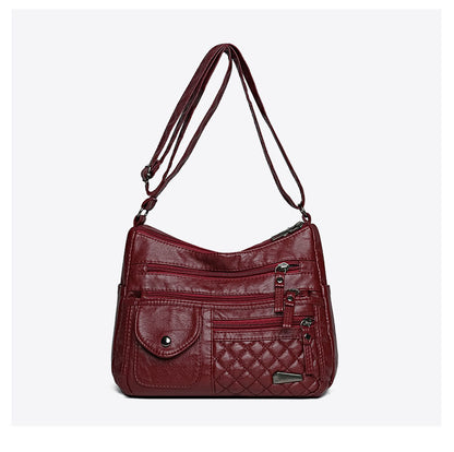 🔥Último día⏰50% de descuento👜Bolso de cuero suave de gran capacidad y múltiples capas para mujer