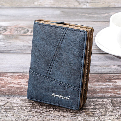 💥👛👍Cartera multiusos para hombre de piel auténtica con estilo retro.
