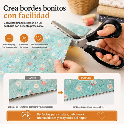 🔥Compra 1 y llévate 1 gratis✂️ Tijeras profesionales dentadas – tijeras afiladas con dientes para tela