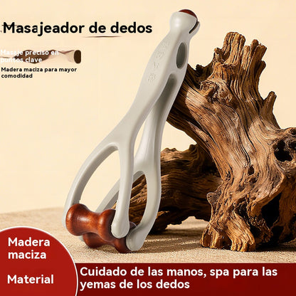🌿Masajeador de dedos de madera maciza: Los rodillos de madera natural ayudan a desbloquear los meridianos y aliviar la fatiga de las manos. 🌿