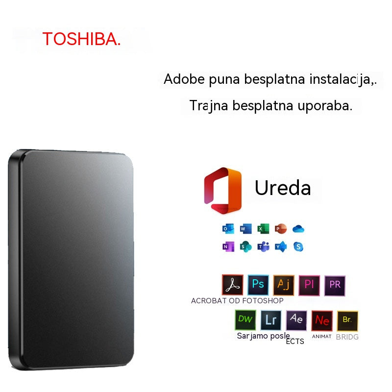 【Posljednja dnevna promocija 50% POPUSTA】20TB veliki mobilni tvrdi disk + besplatni originalni Office + Adobe