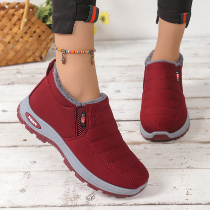 🔥【50% popust】【35-48】Unisex zimski škornji s podlogo iz semiša - topli, udobni in nedrseči, idealni za hladno vreme.