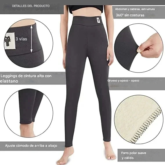 ✨⛄【Compra 1 y llévate 1 gratis🔥】【S-5XL】Leggings térmicos de lana para mujer — imprescindibles para otoño/invierno 2025