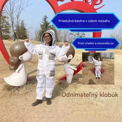 【M-2XL】Celotelový ochranný včelársky oblek pre bezpečnú prácu s včelami，Keď nechcete riešiť bodnutia ani horúčavu