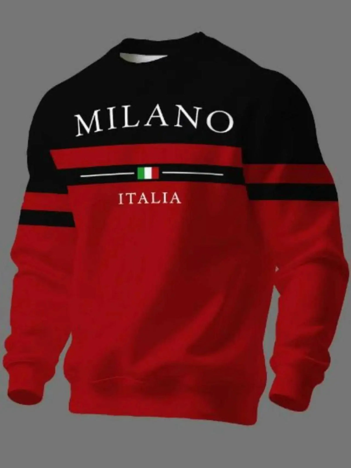 ✨🌟👕【S-6XL】Sudaderas para hombre con estampado Milano Italia