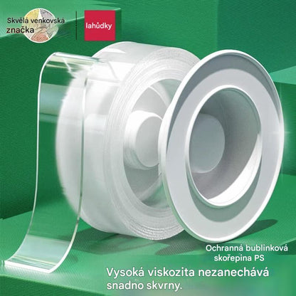 💧 【2objemu】Oboustranná nano-lepicí páska s vysokou viskozitou, průhledná akrylová, voděodolná a prachotěsná