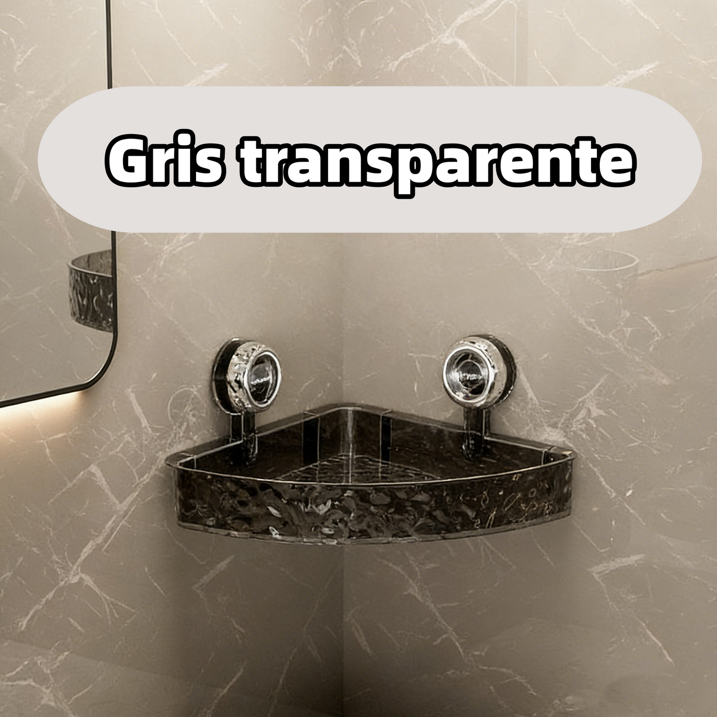 🔥¡Instalación SIN TALADROS!🔥 Estante de esquina con diseño de glaciar